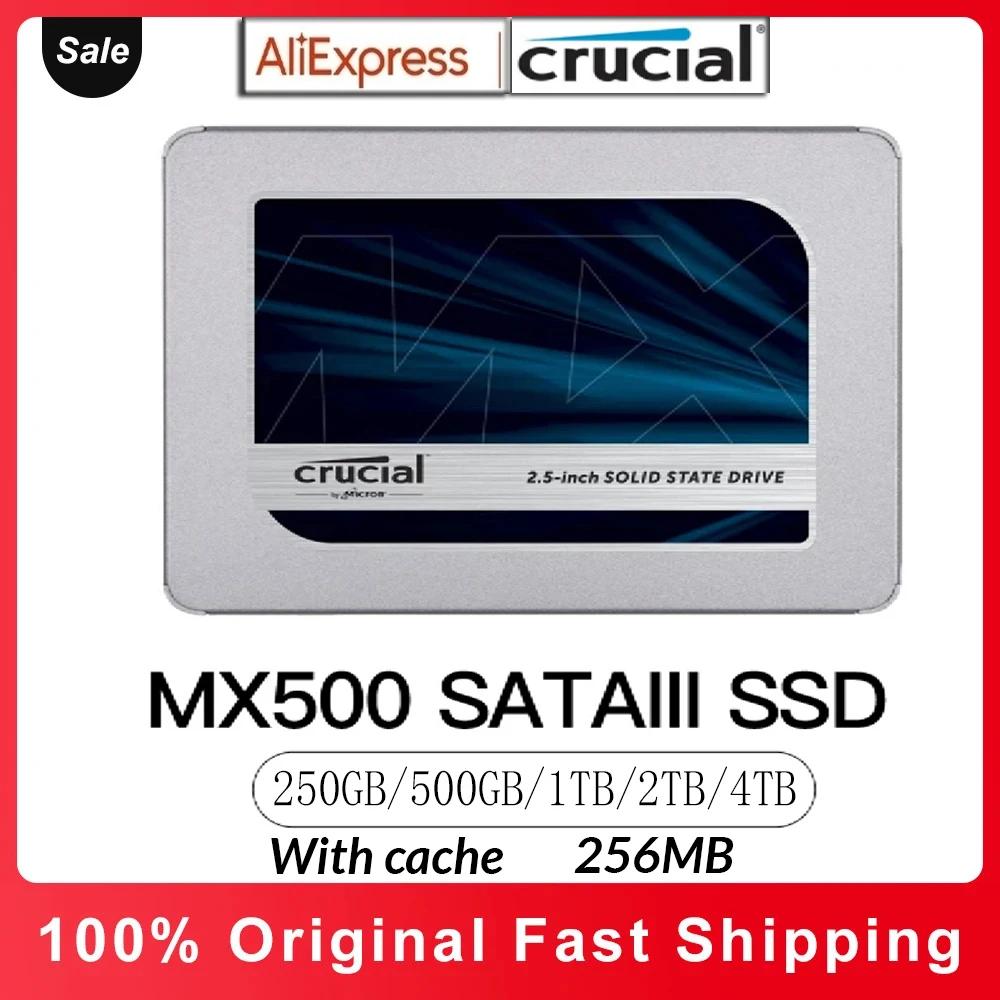 Crucial SSD ĳ  ָ Ʈ ̺,   Ƽ Ʈ ũž SATA3, 2.5 ġ SSD, MX500, 500GB, 1TB, 2TB, 4TB